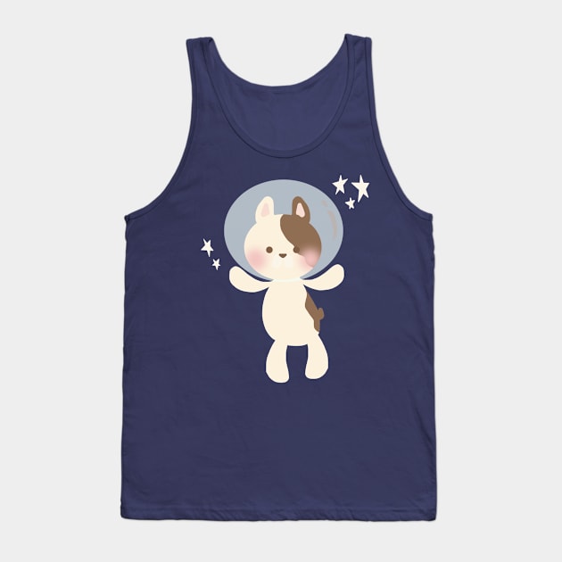 Space Dog Tank Top by littlemoondance